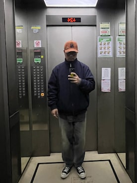 「ZARA（ザラ）のアイテム（その他アウター）」を使った、van----------さん（メンズ・175cm）の冬コーディネート