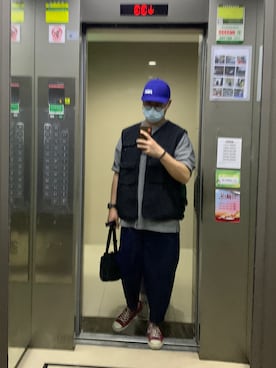 「PUMA（プーマ）のアイテム（帽子）」を使った、van----------さん（メンズ・175cm）の春コーディネート