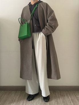 「crie conforto（クリーコンフォルト）のアイテム（ジャケット/アウター）」を使った、nnnowearさん（レディース・158cm）の春コーディネート