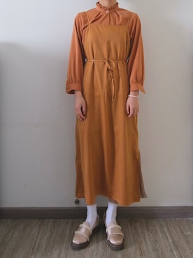 「OFUON（オフオン）のアイテム」を使った、nnnowearさん（レディース・158cm）の夏コーディネート