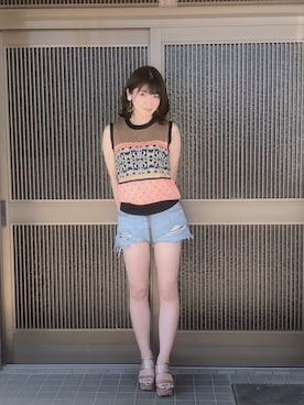 RUUさん（レディース・156cm）の夏コーディネート