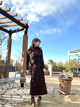 「LILY BROWN（リリーブラウン）のアイテム（ワンピース/ドレス）」を使った、RUUさん（レディース・156cm）の冬コーディネート