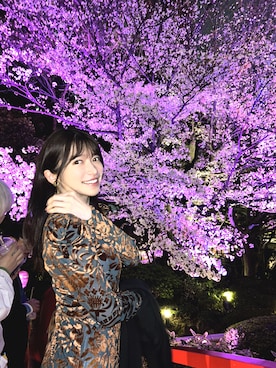 「LILY BROWN（リリーブラウン）のアイテム（ワンピース/ドレス）」を使った、RUUさん（レディース・156cm）の春コーディネート