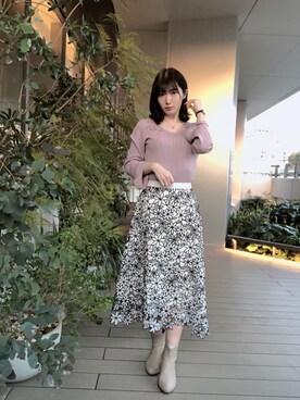 「WILLSELECTION（ウィルセレクション）のアイテム（トップス）」を使った、RUUさん（レディース・156cm）の春コーディネート