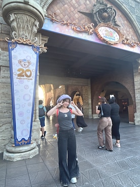 「Disney SERIES CREATED by MOUSSY（ディズニーシリーズクリエイテッドバイマウジー）のアイテム」を使った、RUUさん（レディース・156cm）の夏コーディネート