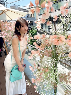 「アイテム（スカート）」を使った、RUUさん（レディース・156cm）の夏コーディネート