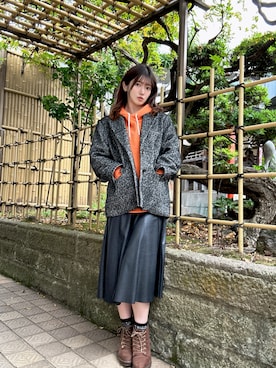 「アイテム（テーラードジャケット、その他）」を使った、RUUさん（レディース・156cm）の秋コーディネート