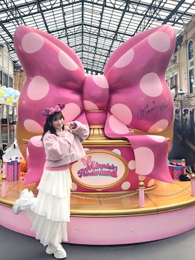 「EMODA（エモダ）のアイテム」を使った、RUUさん（レディース・156cm）の春コーディネート