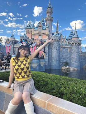 「アイテム（レッグウォーマー）」を使った、RUUさん（レディース・156cm）の秋コーディネート