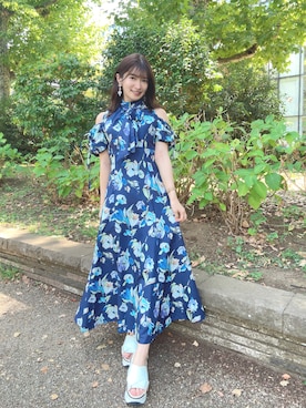 「AND COUTURE（アンドクチュール）のアイテム」を使った、RUUさん（レディース・156cm）の夏コーディネート