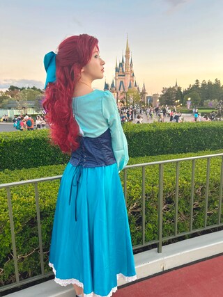 アリエル 娘 メロディ ワンピース アリエルモチーフのワンピース