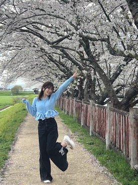 「SNIDEL（スナイデル）のアイテム」を使った、RUUさん（レディース・156cm）の春コーディネート