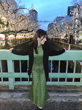 「LILY BROWN（リリーブラウン）のアイテム（ワンピース/ドレス）」を使った、RUUさん（レディース・156cm）の春コーディネート