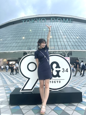 「LILY BROWN（リリーブラウン）のアイテム（ワンピース/ドレス）」を使った、RUUさん（レディース・156cm）の夏コーディネート