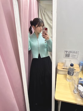 「LILY BROWN（リリーブラウン）のアイテム（トップス）」を使った、RUUさん（レディース・156cm）の春コーディネート