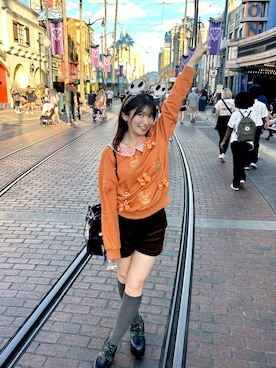 「LILY BROWN（リリーブラウン）のアイテム」を使った、RUUさん（レディース・156cm）の秋コーディネート