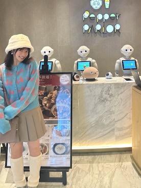 「アイテム（レッグウォーマー）」を使った、RUUさん（レディース・156cm）の秋コーディネート