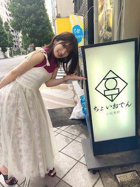 「ESPERANZA（エスペランサ）のアイテム（サンダル）」を使った、RUUさん（レディース・156cm）の夏コーディネート