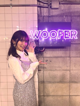 「LILY BROWN（リリーブラウン）の[L.B CANDY STOCK]シャツコンビビジューワンピース（ワンピース、シルバー系）」を使った、RUUさん（レディース・156cm）の春コーディネート