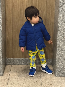 「ZARA（ザラ）のアイテム（ジャケット/アウター）」を使った、akさん（キッズ・80cm）の春コーディネート