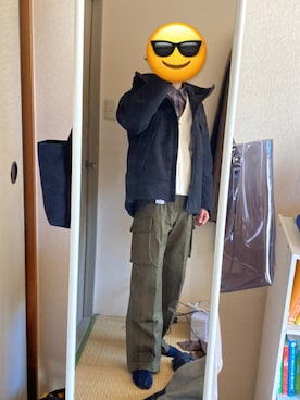 「FREAK'S STORE（フリークスストア）のWEB限定 Relax Fit リラックスフィット チェックネルシャツ/オンブレチェック（シャツ/ブラウス）」を使った、ぐっちーさん（メンズ・171cm）の冬コーディネート