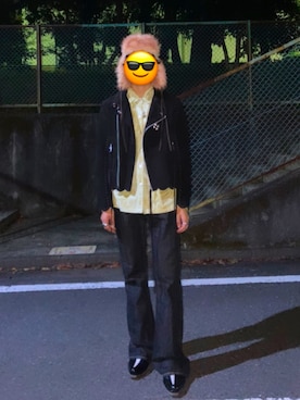 「70's」｜「アイテム（ジャケット/アウター）」を使った、ぐっちーさん（メンズ・171cm）の秋コーディネート