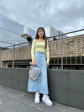 「DIESEL京都ポルタ」｜우타너 (うたの)さん（レディース・161cm）の春コーディネート