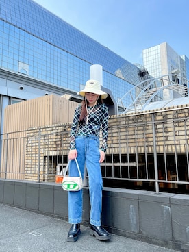 「DIESEL京都ポルタ」｜우타너 (うたの)さん（レディース・161cm）の春コーディネート