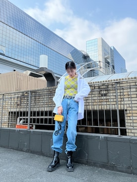「DIESEL京都ポルタ」｜우타너 (うたの)さん（レディース・161cm）の春コーディネート