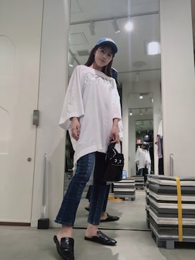 「京都ポルタ」｜「アイテム（ワンピース/ドレス）」を使った、우타너 (うたの)さん（レディース・161cm）の夏コーディネート