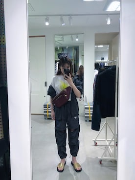 「京都ポルタ」｜「アイテム（ジャケット/アウター）」を使った、우타너 (うたの)さん（レディース・161cm）の夏コーディネート