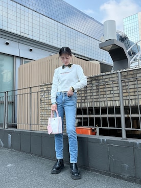 「DIESEL（ディーゼル）のアイテム（シャツ/ブラウス）」を使った、우타너 (うたの)さん（レディース・161cm）の春コーディネート