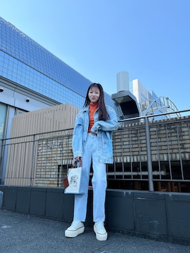 「京都ポルタ」｜우타너 (うたの)さん（レディース・161cm）の春コーディネート