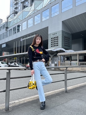 「DIESEL京都ポルタ」｜우타너 (うたの)さん（レディース・161cm）の春コーディネート