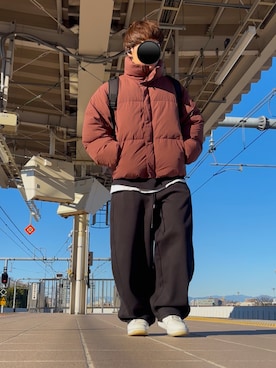 s.n.o.w.rmさん（メンズ・170cm）の冬コーディネート