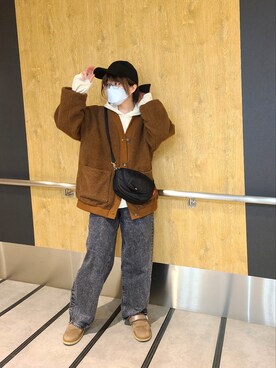 「SPRUCE（スプルース）のアイテム」を使った、むぅ。さん（レディース・158cm）の冬コーディネート