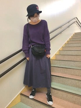 「SPRUCE（スプルース）のアイテム」を使った、むぅ。さん（レディース・158cm）の秋コーディネート