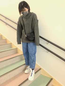 「SPRUCE（スプルース）のアイテム」を使った、むぅ。さん（レディース・158cm）の春コーディネート