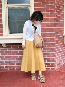 「Samansa Mos2 blue（サマンサモスモスブルー）のアイテム（スカート）」を使った、むぅ。さん（レディース・158cm・30代）の夏コーディネート