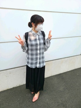 「ラブアンドピース2020」｜「アイテム（パンプス）」を使った、むぅ。さん（レディース・158cm）の秋コーディネート