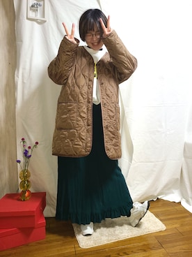 「アイテム（スウェット）」を使った、むぅ。さん（レディース・158cm・30代）の冬コーディネート