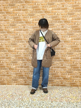 「SPRUCE（スプルース）のアイテム」を使った、むぅ。さん（レディース・158cm）の冬コーディネート