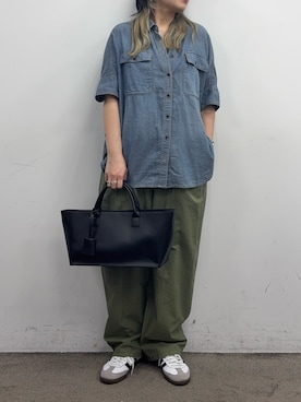 「PUAL CE CIN（ピュアルセシン）のアイテム（パンツ）」を使った、OMIHOさん（レディース・156cm）の春コーディネート