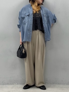 「PUAL CE CIN（ピュアルセシン）のアイテム」を使った、OMIHOさん（レディース・156cm）の春コーディネート