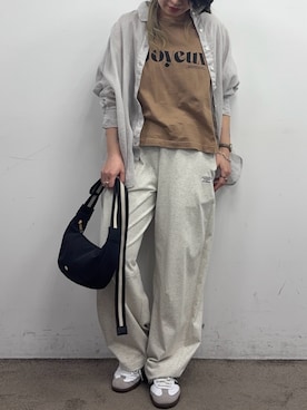 「PUAL CE CIN（ピュアルセシン）のアイテム（パンツ）」を使った、OMIHOさん（レディース・156cm）の春コーディネート