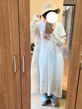 「ニコアンド」｜「アイテム（ワンピース/ドレス）」を使った、ＮＹＦさん（レディース・168cm）の夏コーディネート