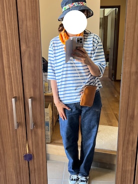 「CHUMS（チャムス）のアイテム（帽子）」を使った、ＮＹＦさん（レディース・168cm）の秋コーディネート