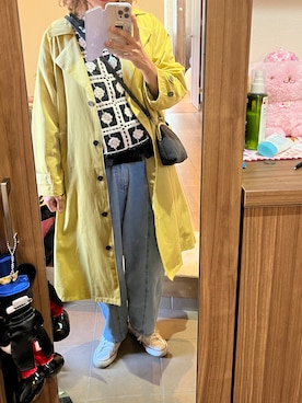 「Samansa Mos2（サマンサ モスモス）のアイテム（トレンチコート）」を使った、ＮＹＦさん（レディース・168cm）の春コーディネート