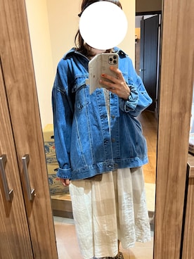 「サマンサ モスモス(Samansa Mos2)」｜「アイテム（デニムジャケット）」を使った、ＮＹＦさん（レディース・168cm）の秋コーディネート