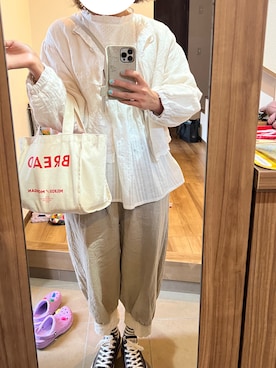 「kazumiコラボ」｜「アイテム（ジャケット/アウター）」を使った、ＮＹＦさん（レディース・168cm）の春コーディネート
